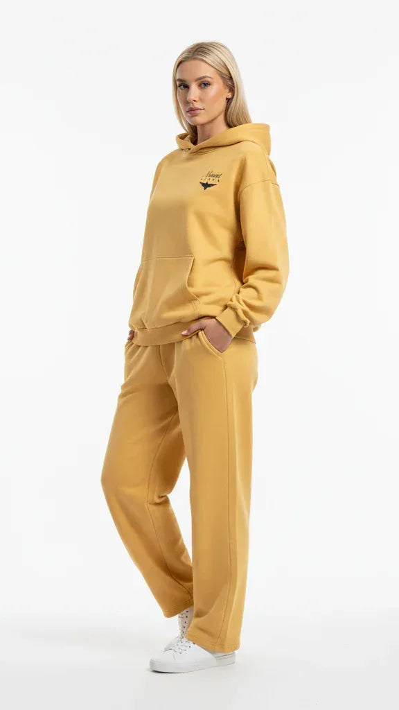 Heavyweight Unisex Boxy Hoodie - Yellow/Black - Mount Alpha Clothing®