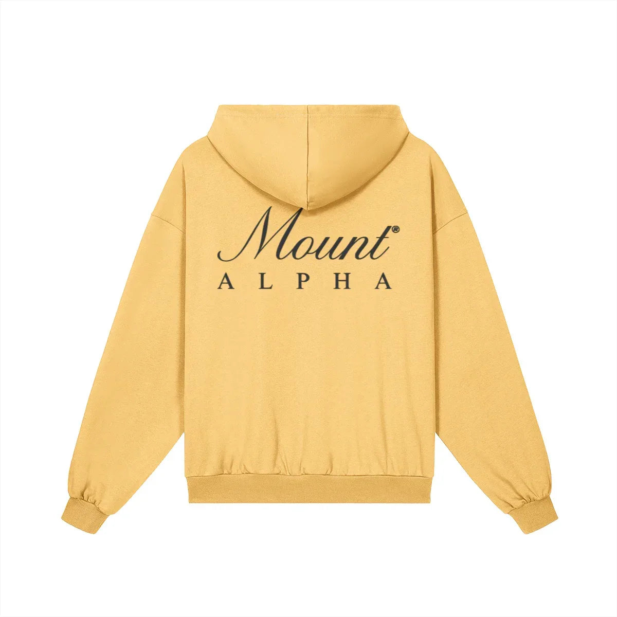 Heavyweight Unisex Boxy Hoodie - Yellow/Black - Mount Alpha Clothing®