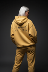 Heavyweight Unisex Boxy Hoodie - Yellow/Black - Mount Alpha Clothing®