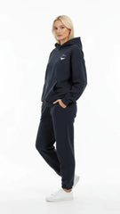 Heavyweight Unisex Boxy Hoodie - Navy Blue/White - Mount Alpha Clothing®