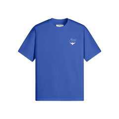 Super Heavyweight Oversized Unisex Tee - Cerulean Blue/White - Mount Alpha Clothing®