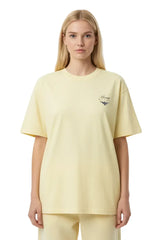 Super Heavyweight Oversized Unisex Tee - Pale Goldenrod/Black - Mount Alpha Clothing®