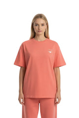 Super Heavyweight Oversized Unisex Tee - Salmon/White - Mount Alpha Clothing®