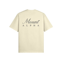 Super Heavyweight Oversized Unisex Tee - White Rock/Black - Mount Alpha Clothing®