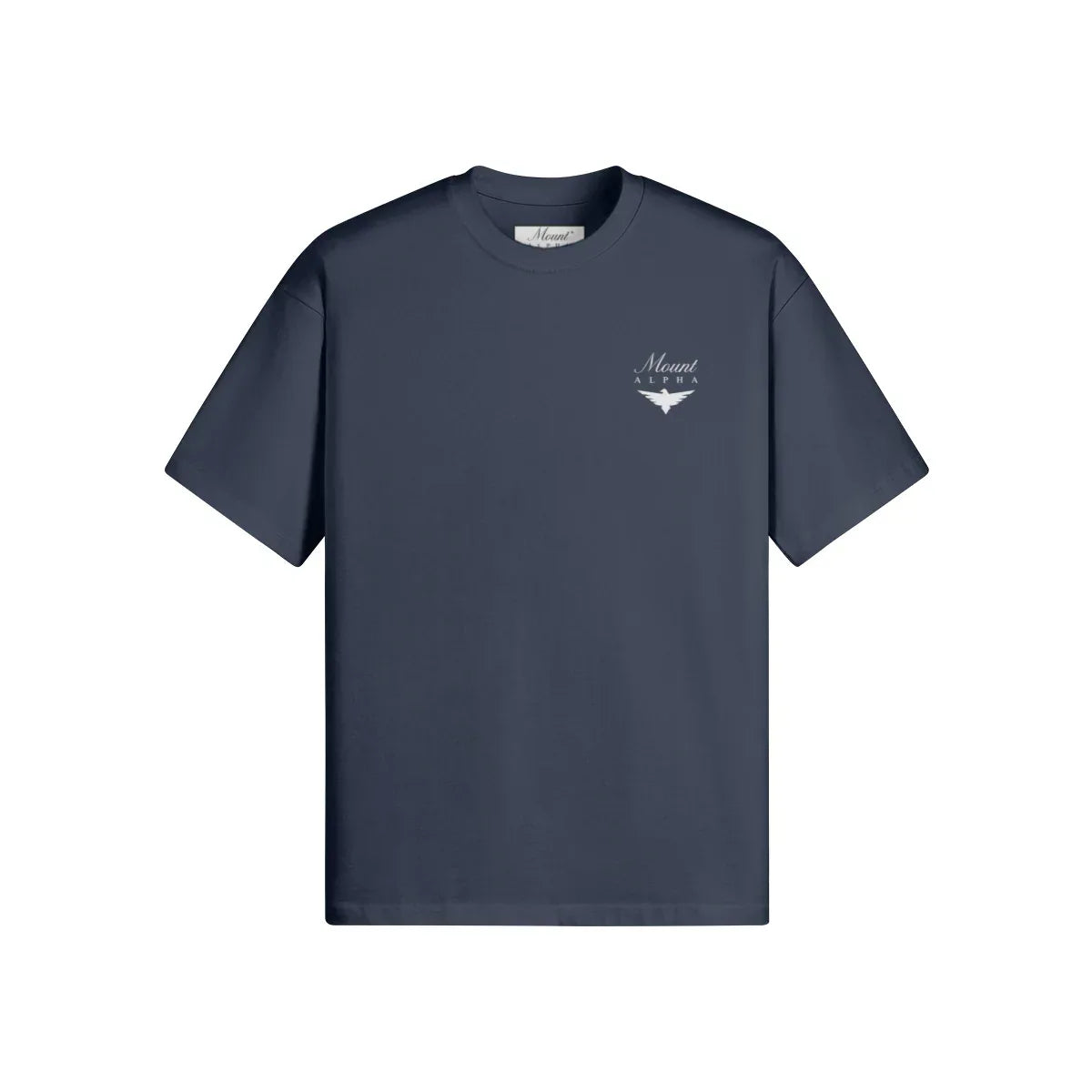 Super Heavyweight Oversized Unisex Tee - Regal Blue/White - Mount Alpha Clothing®