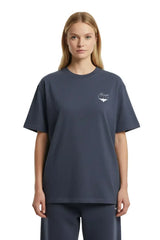 Super Heavyweight Oversized Unisex Tee - Regal Blue/White - Mount Alpha Clothing®