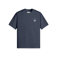 Super Heavyweight Oversized Unisex Tee - Regal Blue/White - Mount Alpha Clothing®