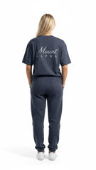 Super Heavyweight Oversized Unisex Tee - Regal Blue/White - Mount Alpha Clothing®