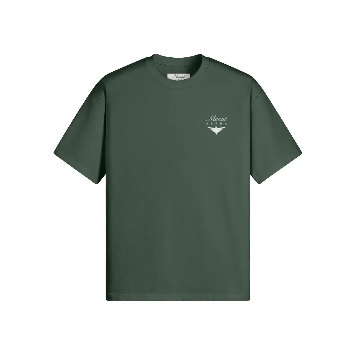 Super Heavyweight Oversized Unisex Tee - Cactus Green/White - Mount Alpha Clothing®