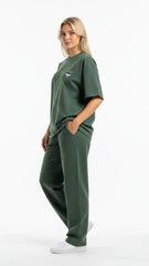 Super Heavyweight Oversized Unisex Tee - Cactus Green/White - Mount Alpha Clothing®