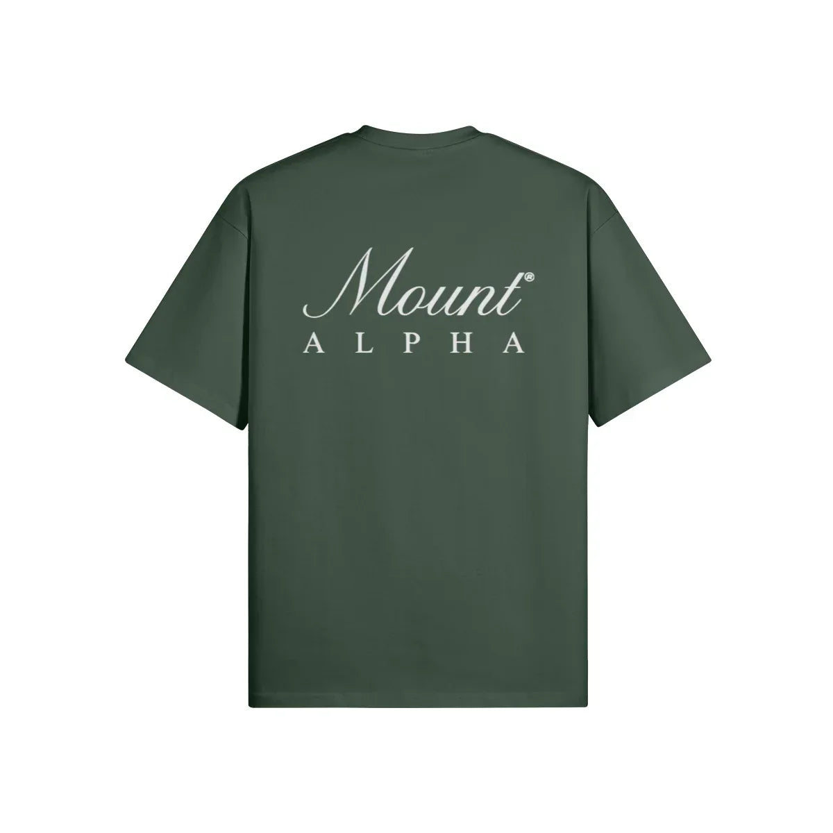 Super Heavyweight Oversized Unisex Tee - Cactus Green/White - Mount Alpha Clothing®
