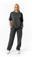 Super Heavyweight Oversized Unisex Tee - Black/White - Mount Alpha Clothing®