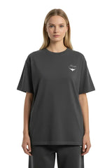 Super Heavyweight Oversized Unisex Tee - Black/White - Mount Alpha Clothing®