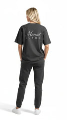 Super Heavyweight Oversized Unisex Tee - Black/White - Mount Alpha Clothing®