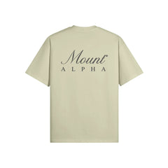 Super Heavyweight Oversized Unisex Tee - Pastel Gray/Black - Mount Alpha Clothing®