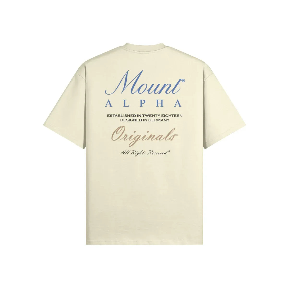 Ultra Heavyweight Oversized Unisex Woman Tee - White Rock/Originals - Mount Alpha Clothing®