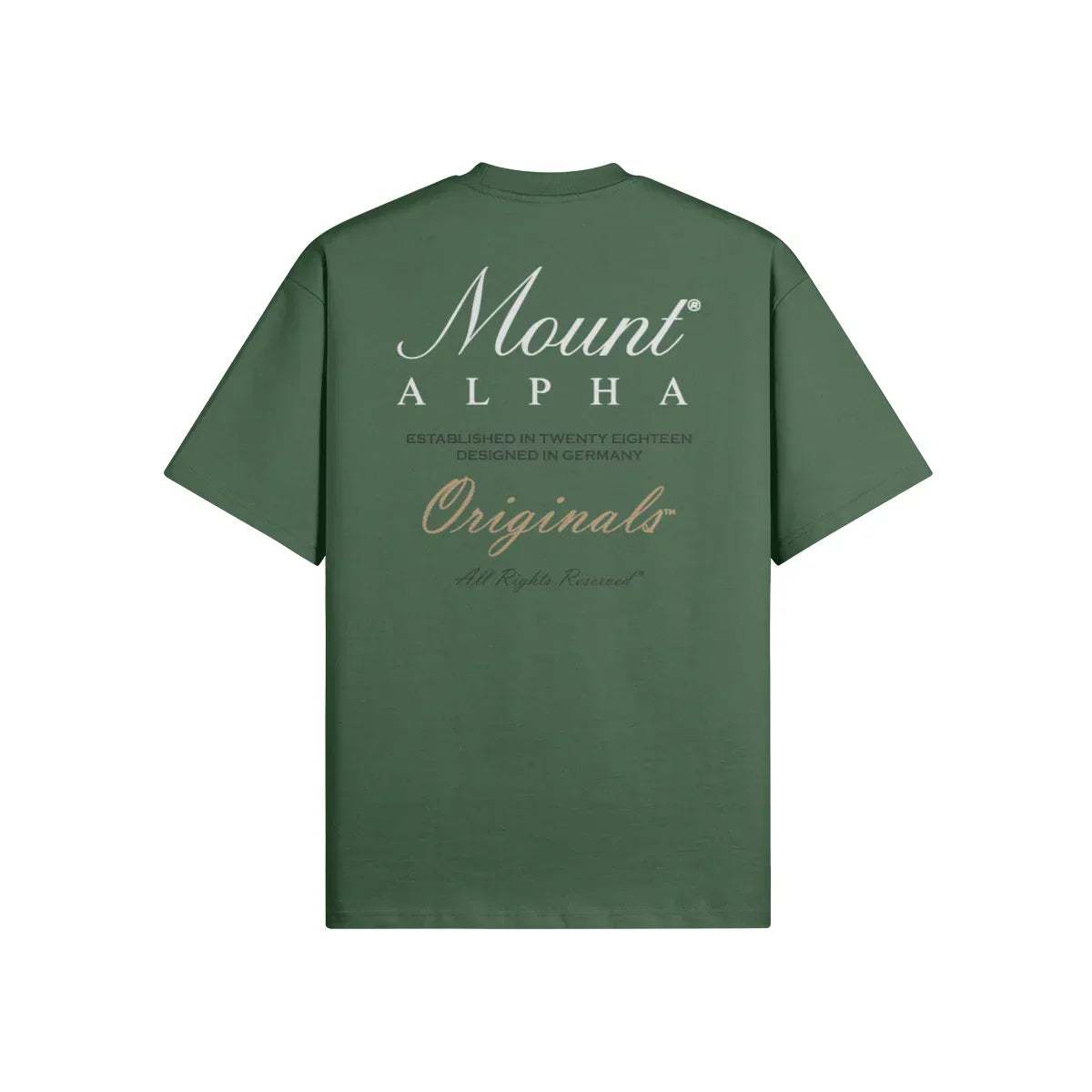 Ultra Heavyweight Oversized Unisex Woman Tee - Cactus Green/Originals - Mount Alpha Clothing®