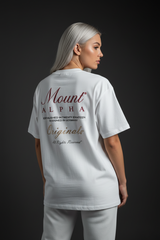 Ultra Heavyweight Oversized Unisex Woman Tee - Off White/Originals - Mount Alpha Clothing®