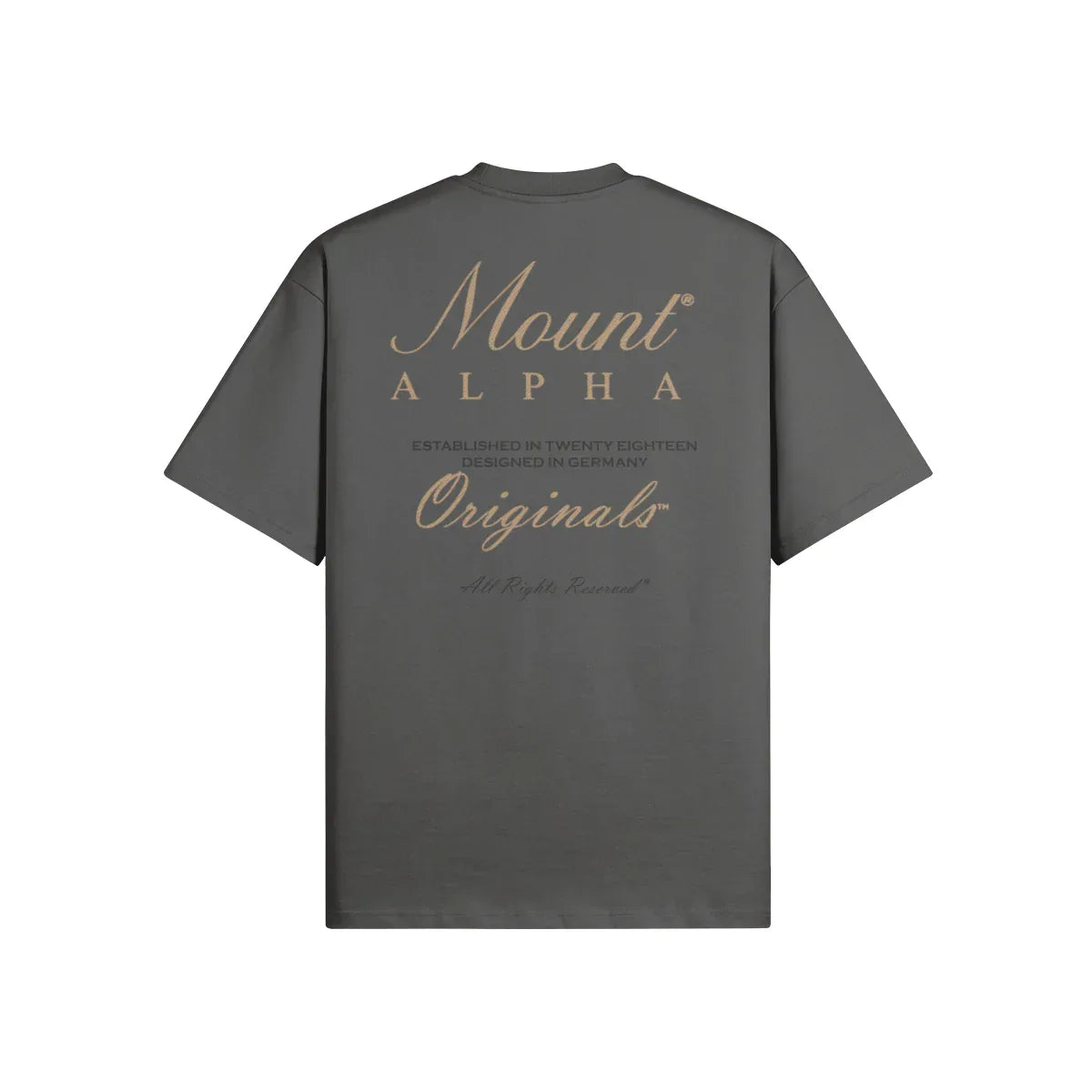 Ultra Heavyweight Oversized Unisex Woman Tee - Carbon Grey/Originals - Mount Alpha Clothing®