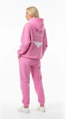 Heavyweight Full-Zip Unisex Woman Hoodie - Pink/Velvet White - Mount Alpha Clothing®