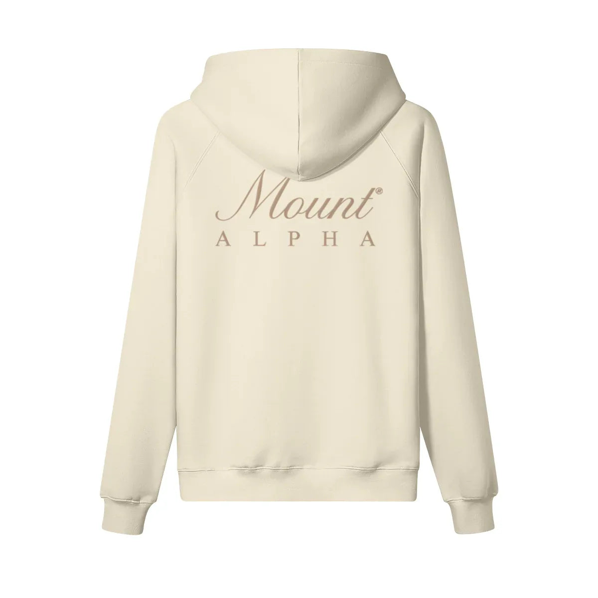 Heavyweight Unisex Woman Brushed Fleece Hoodie - Rice Apricot/Gold - Mount Alpha Clothing®
